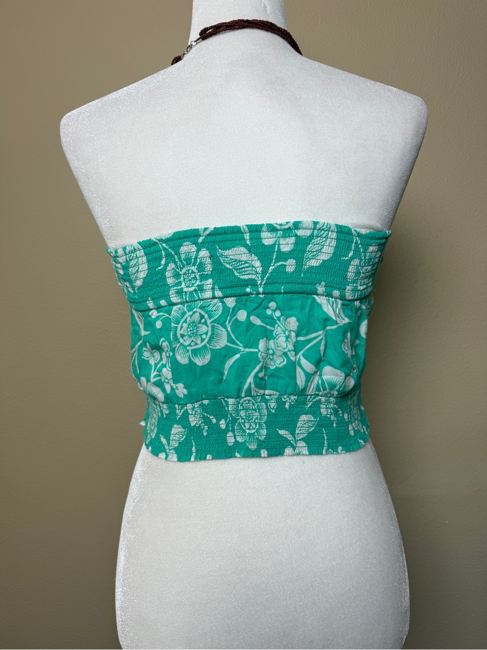 Vintage Y2K Hollister Floral Tie Front Tube Top – 2000s Size Medium - Picture 5 of 6